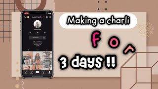 creating a charli fanpage for 3 days! | Aesthetic with keshia