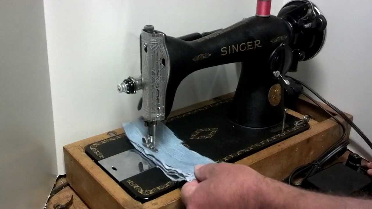 Serviced Strong Vintage 1940 Singer 15 91 Sewing Machine Af604723