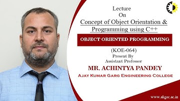 CONCEPT OF OBJECT ORIENTATION & PROGRAMMING USING C++ || OBJECT ORIENTED PROGRAMMING || LECTURE 01