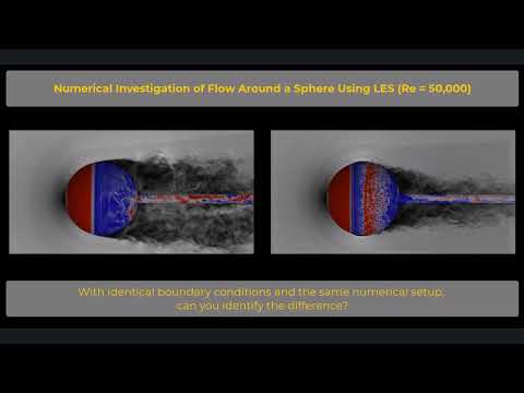 Numerical Investigation of Flow Around a Sphere Using LES (Re = 50000)