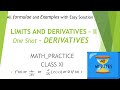 Derivatives one shot class11 limits and derivatives first principle product rule quotient rule
