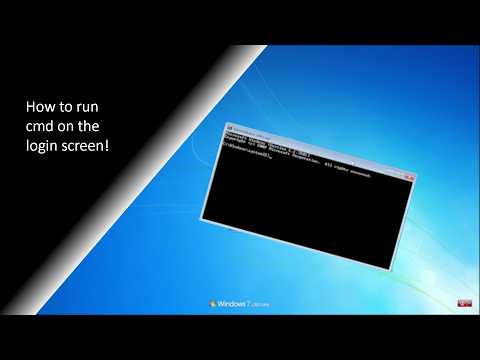 How to run CMD on the login screen/Ctrl+Alt+Del screen