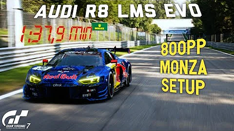 Gran Turismo 7 | GT7 Audi R8 LMS Evo Gr.3 Monza 800pp Setup 1:37,9 min