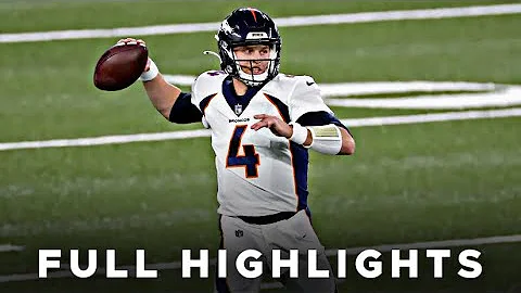Brett Rypien First Career NFL Start Vs. Jets Highl...