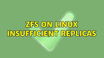 ZFS on Linux Insufficient Replicas