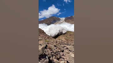 Lucky Man Survived Avalanche | Amazing Videography | #shorts