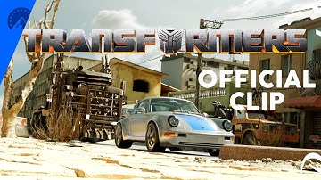 Transformers Rise Of The Beast Official Clip Mirage, Scourge and Battletrap Chase