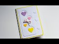 How to make : Simple Greeting Card Valentine&#39;s Day | Kartka Walentynkowa - Mishellka #432 DIY