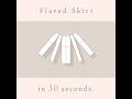 Flared skirt in 30 seconds #skirt #fashion #dressmaking