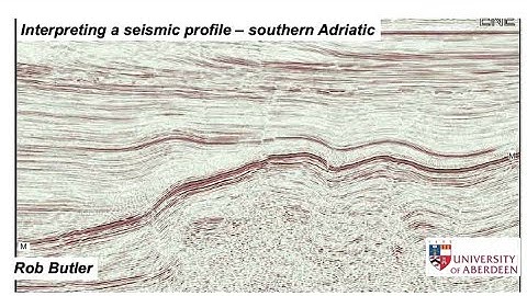 Interpreting a seismic profile - Southern Adriatic