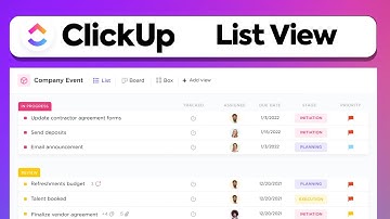 ClickUp LIST VIEW - How To Manage CLICKUP Projects in LIST VIEW
