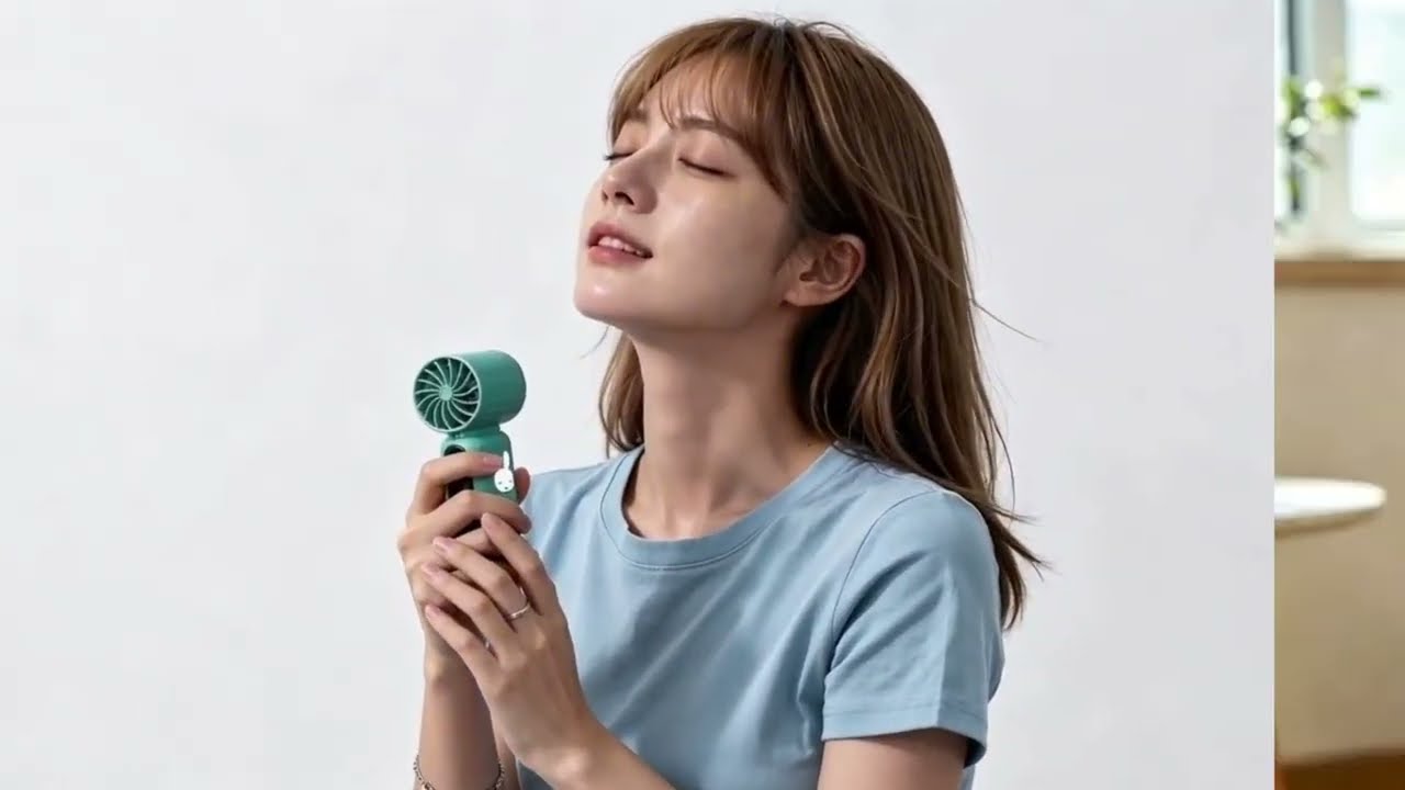 MIFFY Turbo Fan with Ice Pad Cooling USB-C recharging strong