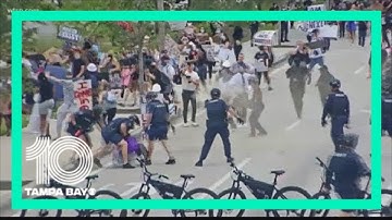 Police: 2 arrested for assault on an officer, another for inciting a riot during protest