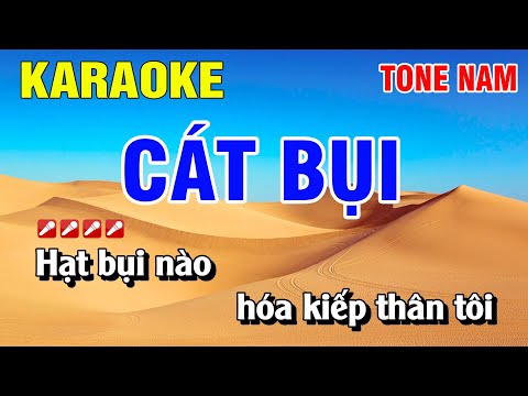 Karaoke Cát Bụi Tone Nam Nhạc Sống | Nguyễn linh 2023 mới nhất