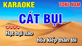 Karaoke Cát Bụi Tone Nam Nhạc Sống | Nguyễn linh