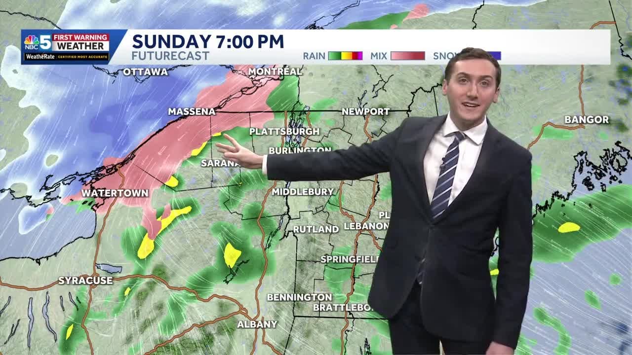 Snow and wintry mix flip to rain for most by Sunday afternoon (11-09-25 ...