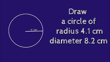 How to draw a circle of radius 4.1 cm using compass. shsirclasses.