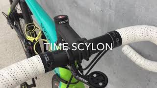 [ロードバイク紹介] TIME SCYLON パーツ交換しました