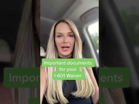 Important Documents For Your I-601 Waiver | I-601 Waiver | I 601 Processing Time And Documents