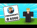 Unlocking The PRESIDENT RANK in Roblox!