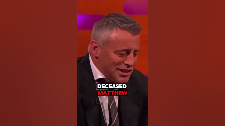 after Matthew's death, Matt LeBlanc made four terrible decisions to remember his friend.