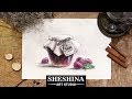 How to draw a glass jar of jam with soft pastels 🎨 Food Illustrations