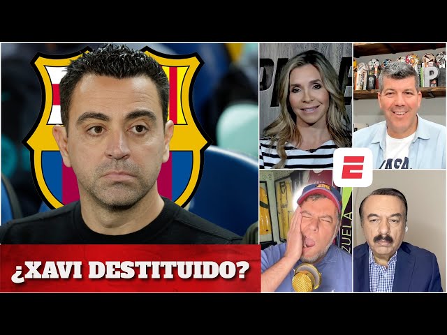 CRÍSIS en el FC BARCELONA Laporta estudia DESTITUIR a XAVI HERNÁNDEZ del banquillo culé | Exclusivos