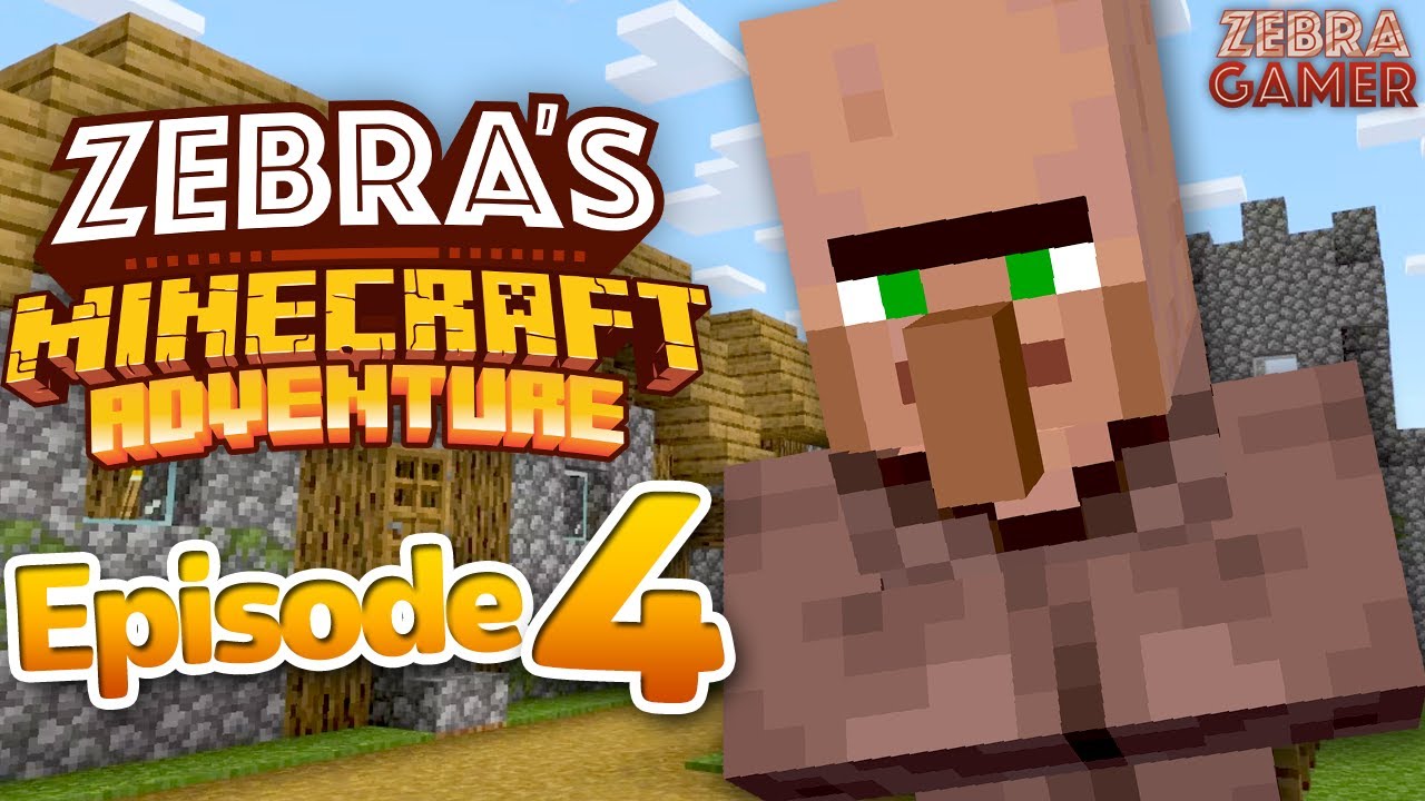 Zebra's Minecraft Adventure Part 4 - Visiting the Village!
