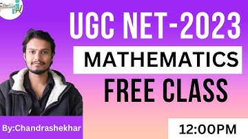 12:00 PM- UGC NET Math Class| NTA UGC NET Class 2023 | Raj SET Exam 2023 | NET Math Class