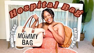 PACK MY HOSPITAL BAG WITH ME AT 36 WEEKS + BABY BAG|| BABY #2|| BABY ESSENTIALS & POSTPARTUM ITEMS