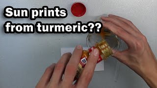 Turmeric is photographic???
