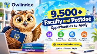 Postdoc & Faculty Job 🔬 | 9,500+ Academic Opportunities