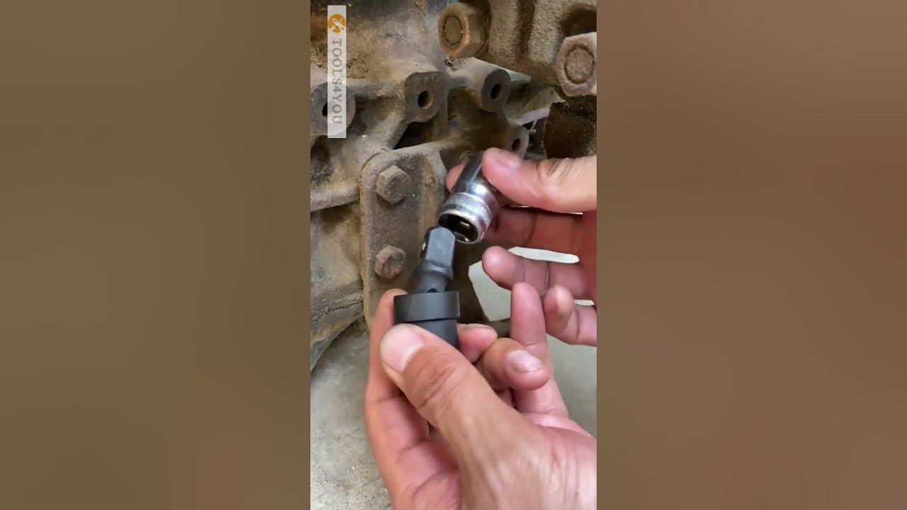 How to remove a bolt with a universal joint YouTube