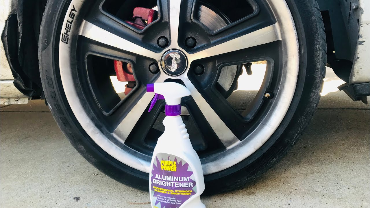 Purple Power Aluminum Brightener & Cleaner On Shelby Wheels Does It