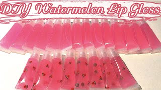 How to Make DIY HIGH SHINE Moisturizing Watermelon Lip Gloss