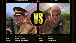 Command & Conquer Generals Zero Hour ShockWave Hard Challenge General Kwai VS Dr  Thrax