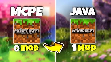 Minecraft Pocket Edition Convert Into Java Edition (Only 1 Mod) 😱