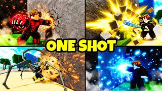 ONE SHOT WALL COMBOS FOR EVERY CHARACTER in The Strongest Battlegrounds!