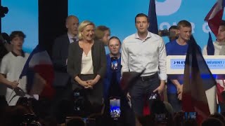 Marine Le Pen's French far right party holds rally ahead of European elections