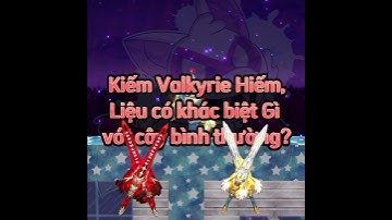 (Seri Review Đã Tạm Dừng) Kiếm Valkyrie Hiếm liệu có khác biệt gì cây Bình thường #blockmango