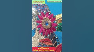 Mrs. Mumeena Online Aari Embroidery Student