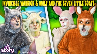 Invincible Warrior + Wolf and the Seven Little Goats| English Fairy Tales & Kids Stories