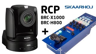 Sony Brc X1000 H800 Rcp Controller Visca Over Ip Youtube