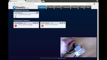 Sonoff Basic, Tastmota 6.6.0, two DS20B18 and Domoticz