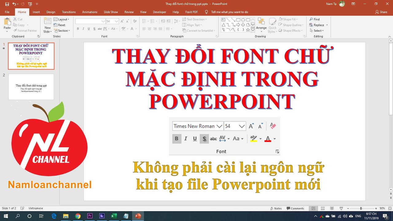 เซฟ powerpoint font 2022 Update Cài đặt font chữ mặc định trong Microsoft PowerPoint 2019, 2016, 2013, 2010, 2007 | Namloan