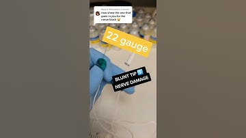 SURGERY NERVE BLOCK NEEDLE 💉