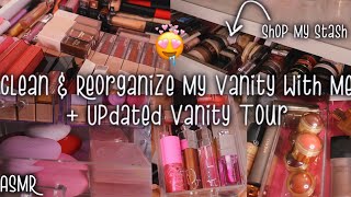 🩷 Makeup Vanity Deep Clean & Reorganization + Vanity Tour