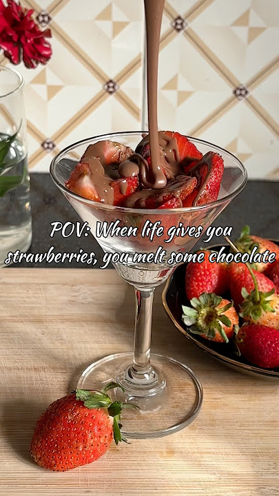 Strawberries and chocolate. #strawberry #chocolate #shorts #trending #fruit #newshorts #autumn