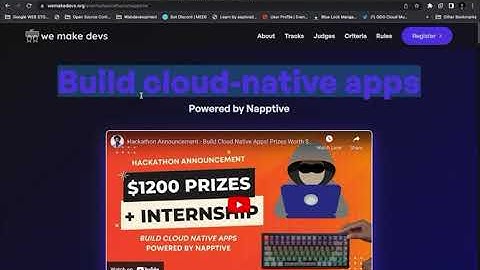 Cloud Native Hackathon 2023 - Deploying an open source application using Napptive