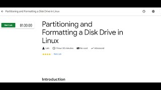 Partitioning and Formatting a Disk Drive in Linux